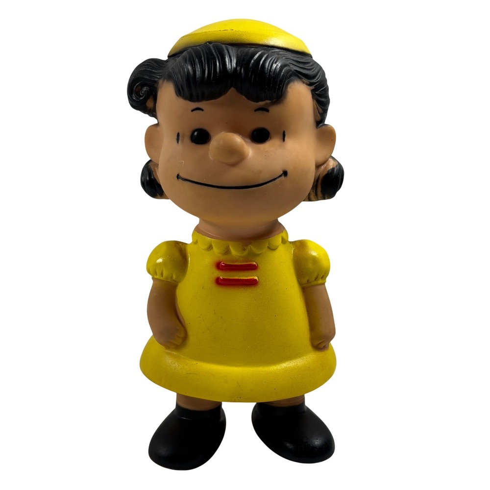 Vintage Peanuts Lucy Van Pelt 9" Vinyl Doll Hunderford United Feature Syndicate